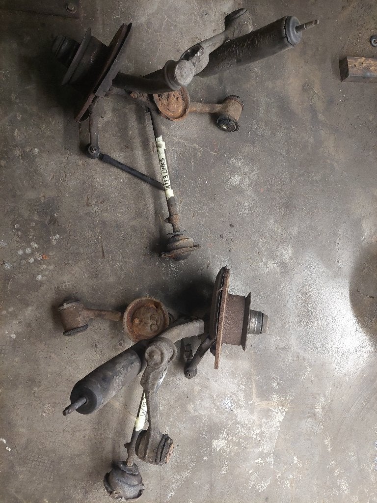 W123 Mercedes ophanging draagarmen veren stuurinrichting, Ophalen, Gebruikt, Mercedes-Benz