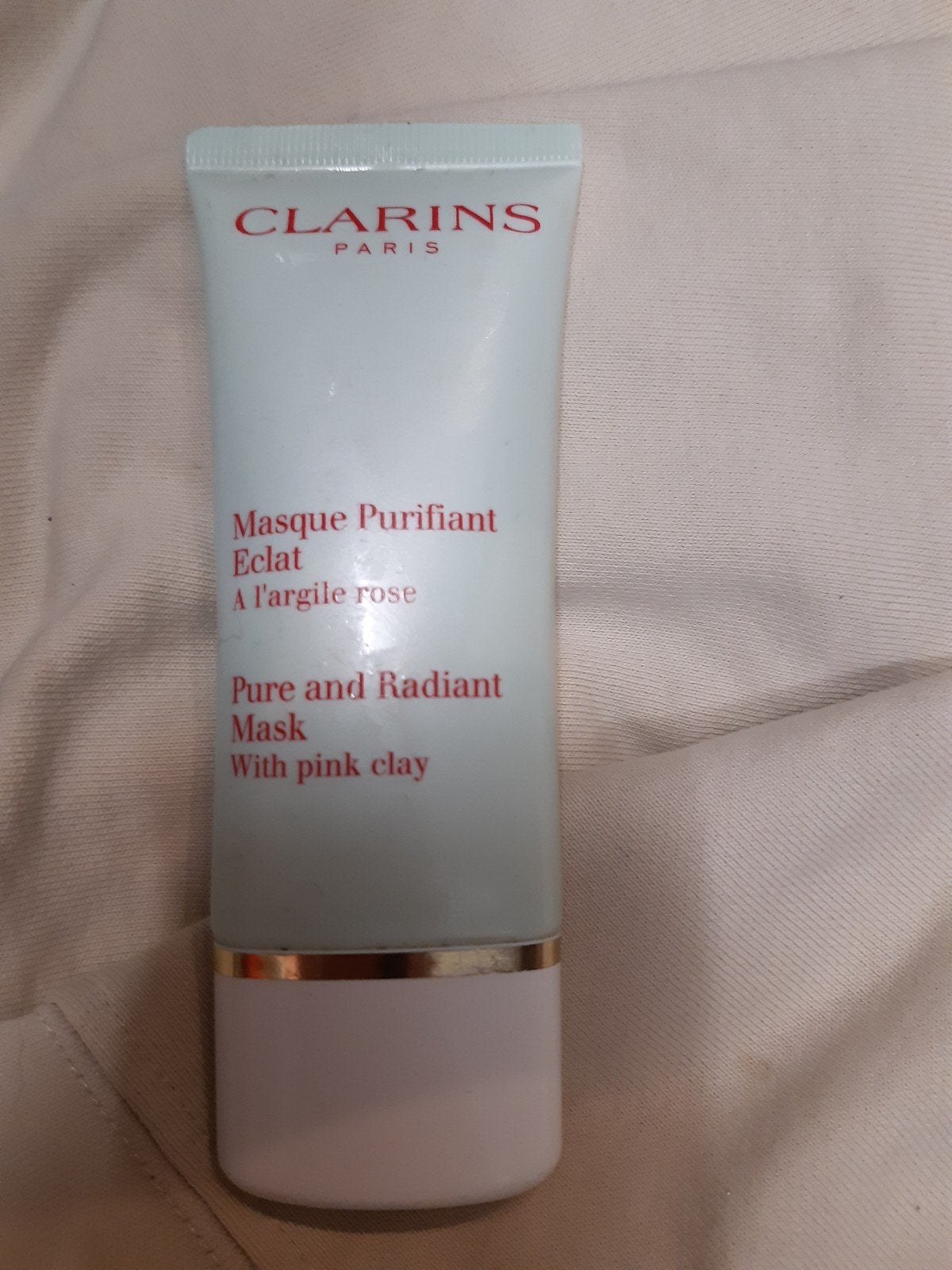 Clarins Masque Purifiant Eclat - Roze Klei Masker, Ophalen of Verzenden, Nieuw, Gehele gezicht, Reiniging