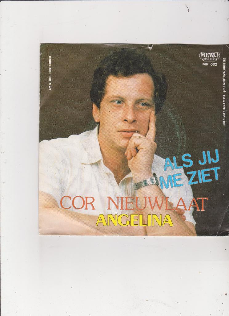 7" Single Cor Nieuwlaat - Als jij me ziet, Cd's en Dvd's, Ophalen of Verzenden, Gebruikt, Pop