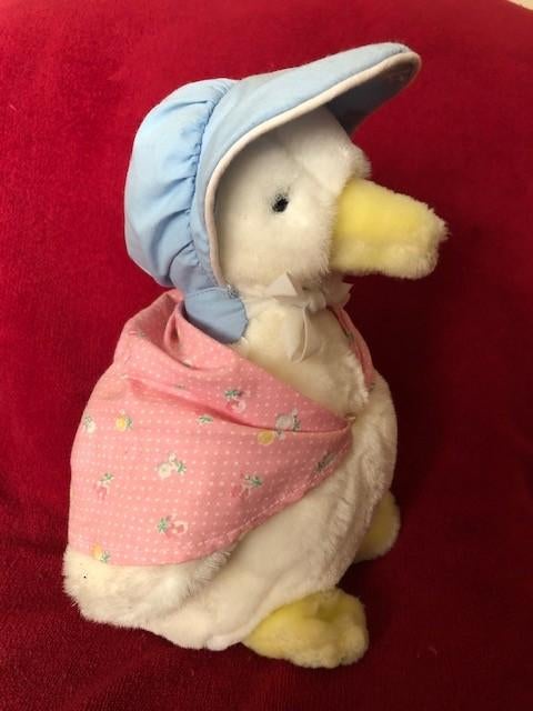 Beatrix Potter Pluche Knuffel Eend Jemima Puddle-Duck Eden, Ophalen of Verzenden, Zo goed als nieuw, Dier