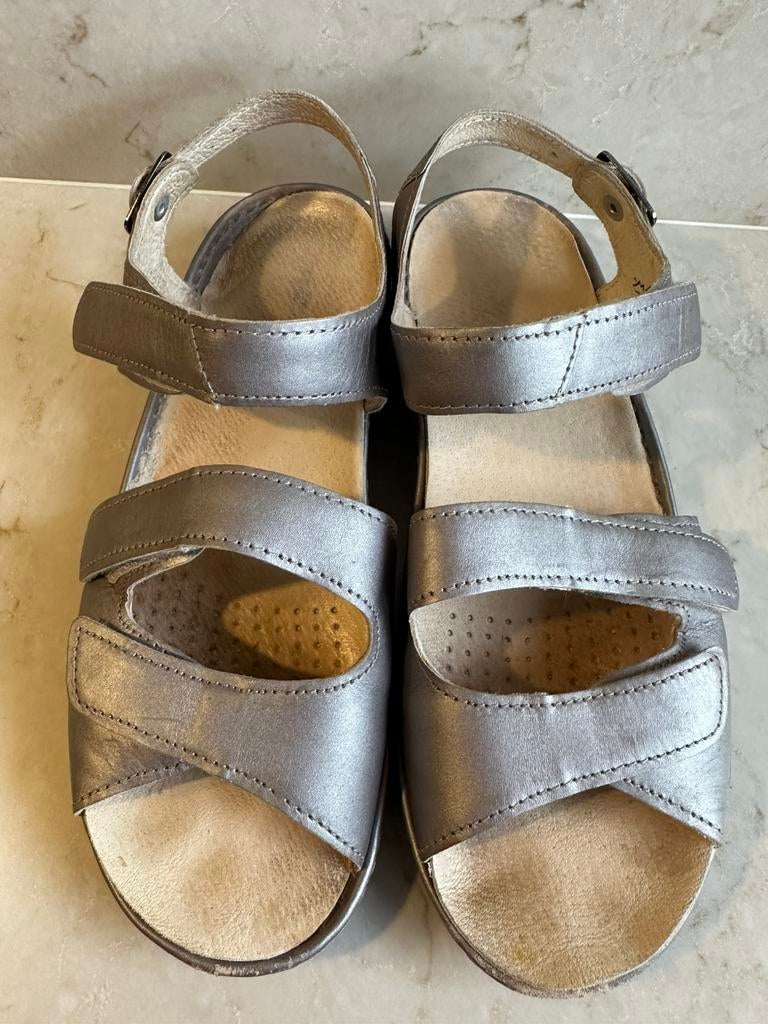 Rohde lederen sandalen koperkleur mt. 40, Overige kleuren, Zo goed als nieuw, Sandalen of Muiltjes, Ophalen of Verzenden