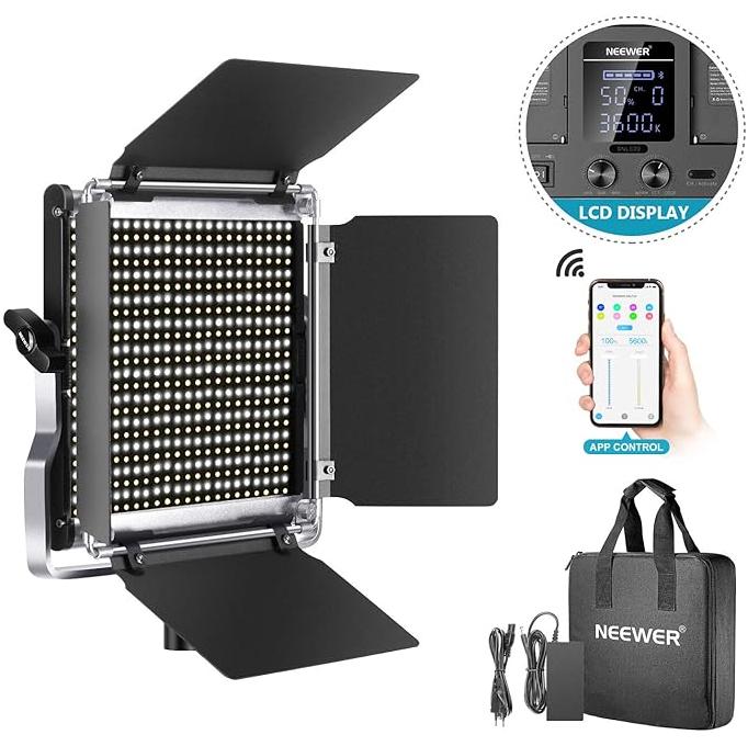 NEEWER 528 led-videolamp dimbaar, Ophalen of Verzenden, Zo goed als nieuw