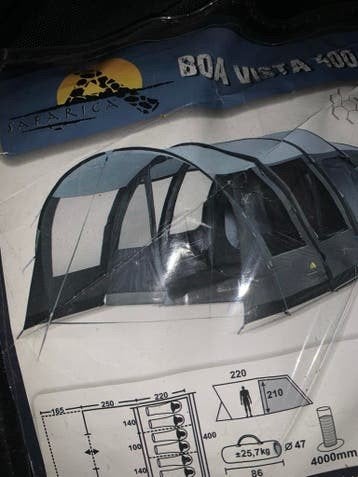 Safari Boa Vista 400 Air - 2x gebruikt, Caravans en Kamperen, Ophalen, Gebruikt, Tot en met 4