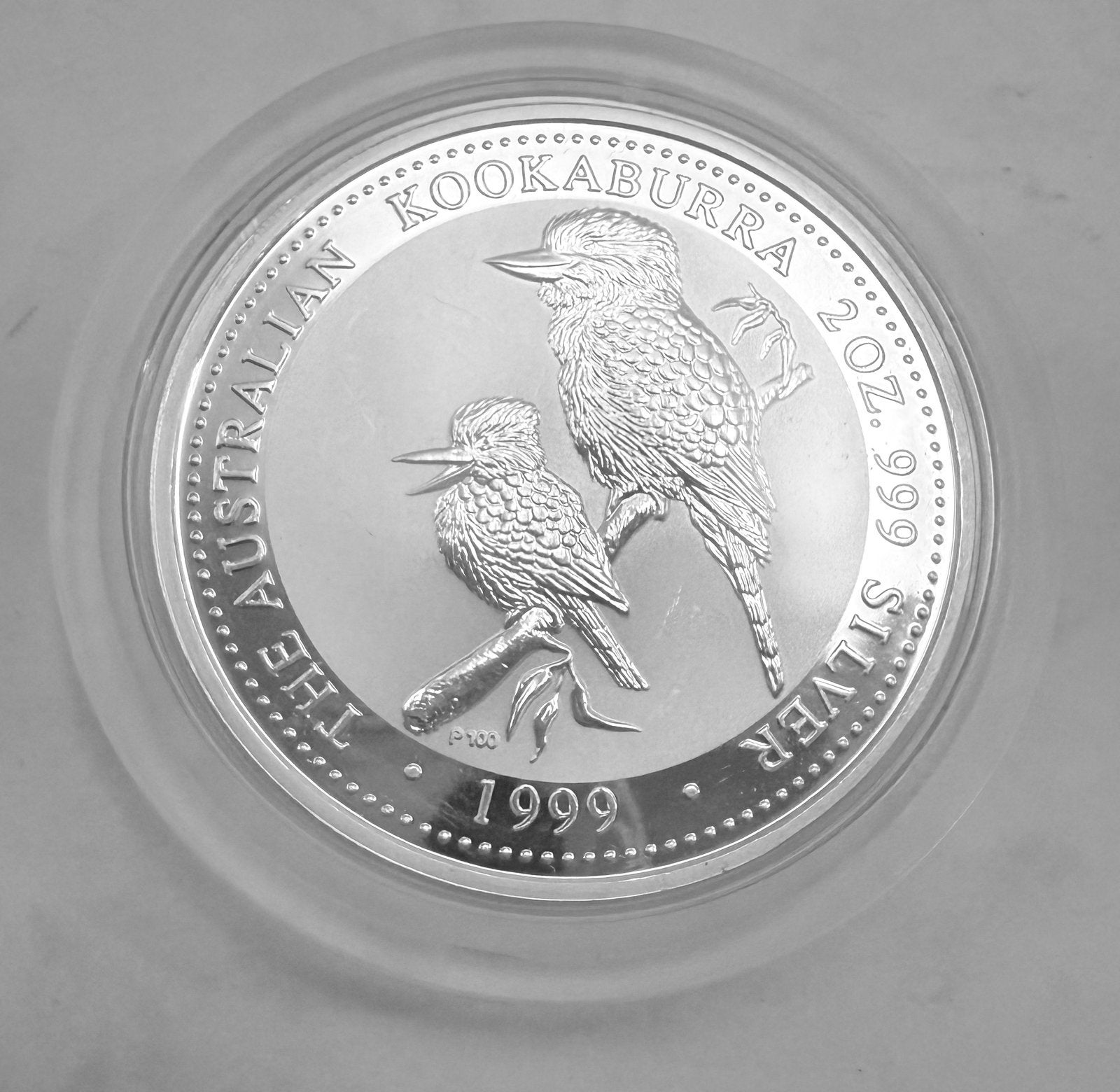 2oz 1999 Australian Kookaburra / Perth Mint / 999 zilver, Ophalen of Verzenden, Zilver