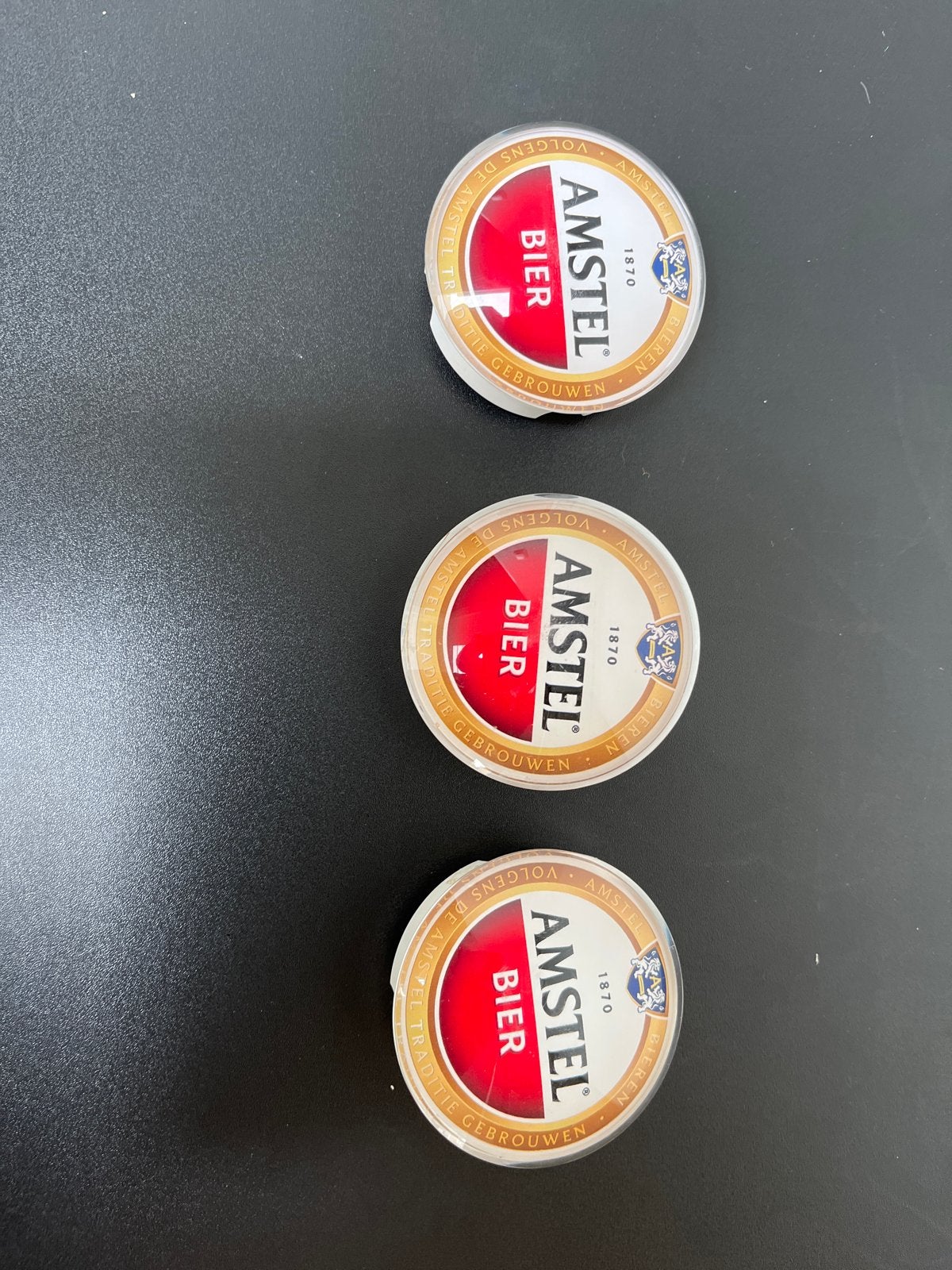 3 Amstel Bier taplampjes, Verzamelen, Biermerken, Ophalen of Verzenden, Gebruikt, Overige typen, Amstel