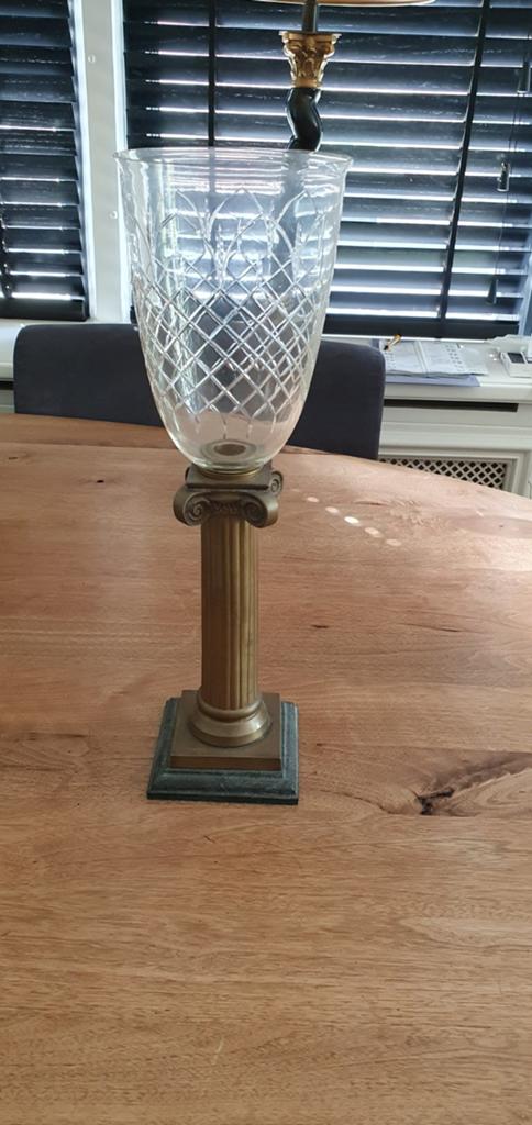 Bronzen windlicht, Ophalen of Verzenden, Zo goed als nieuw
