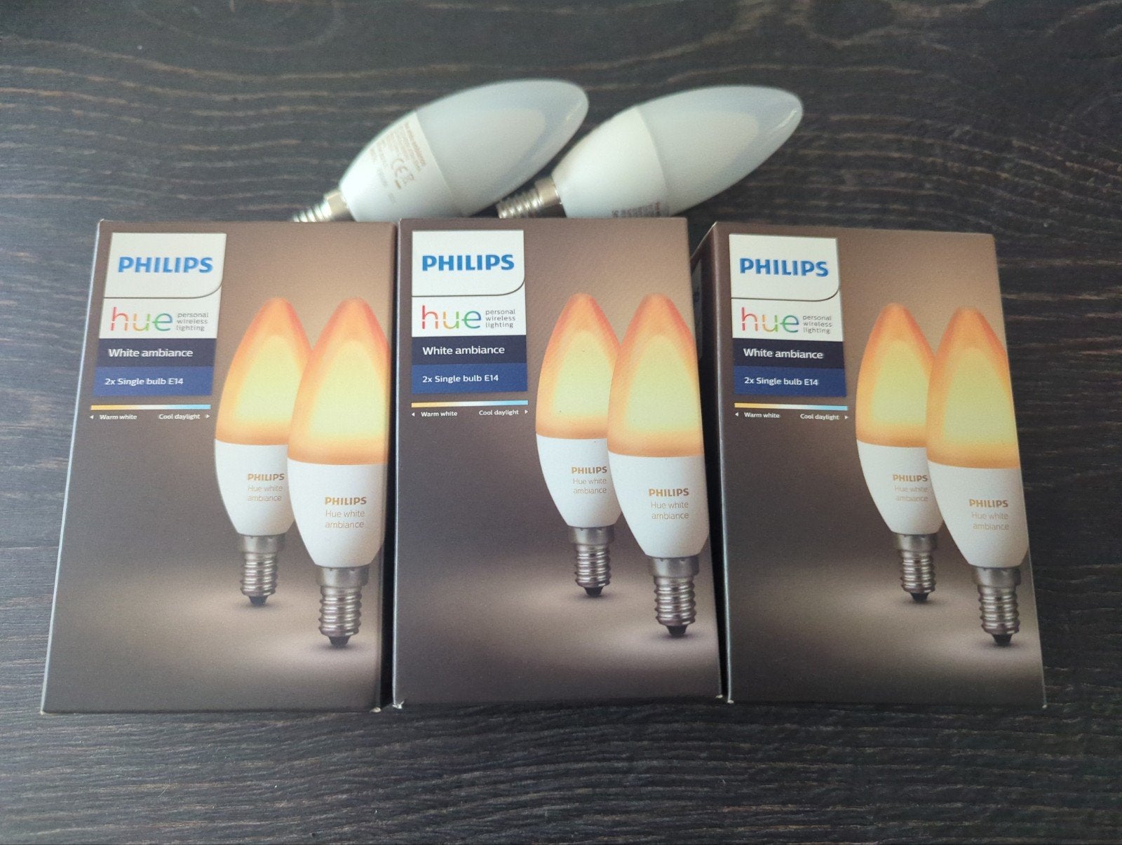 Philips Hue White Ambiance E14 - 8 stuks, Ophalen, Bedienbaar via app, Meerkleurig, E14 (klein)