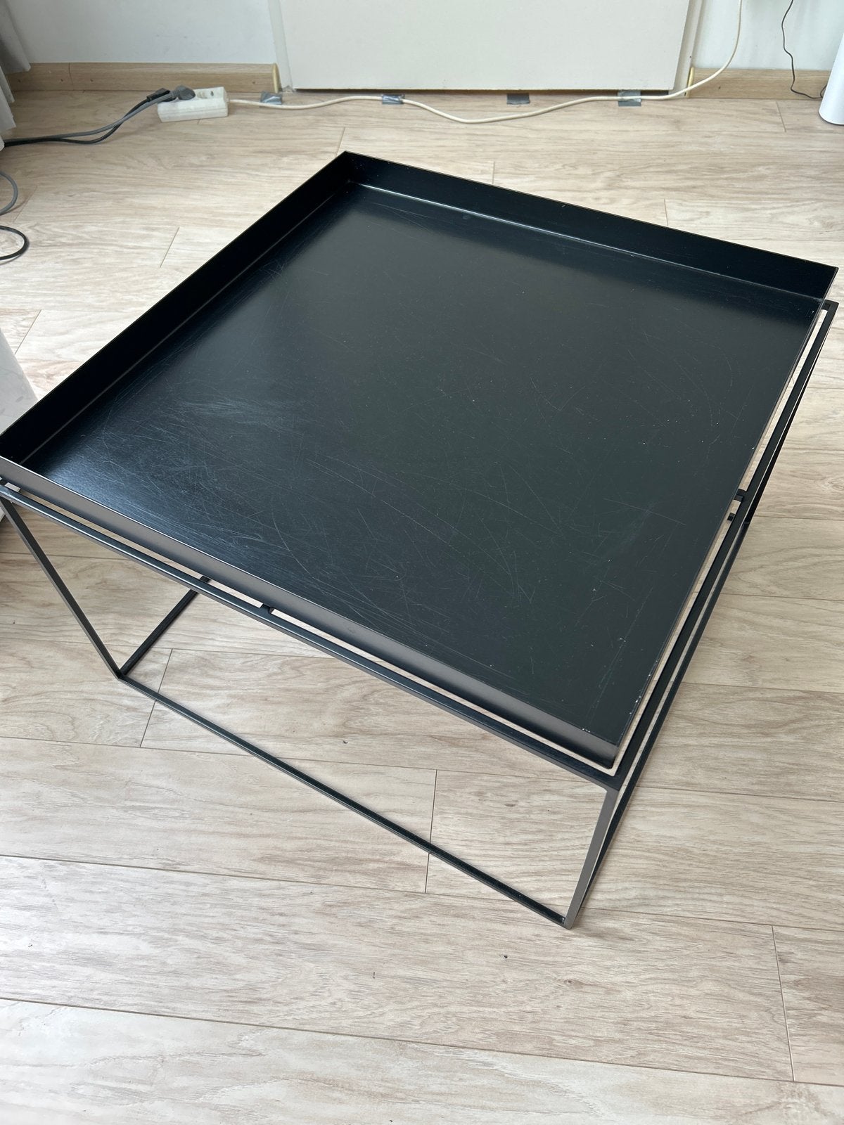 Hay Tray salontafel 60x60, Ophalen, Gebruikt, Vierkant, 50 tot 100 cm