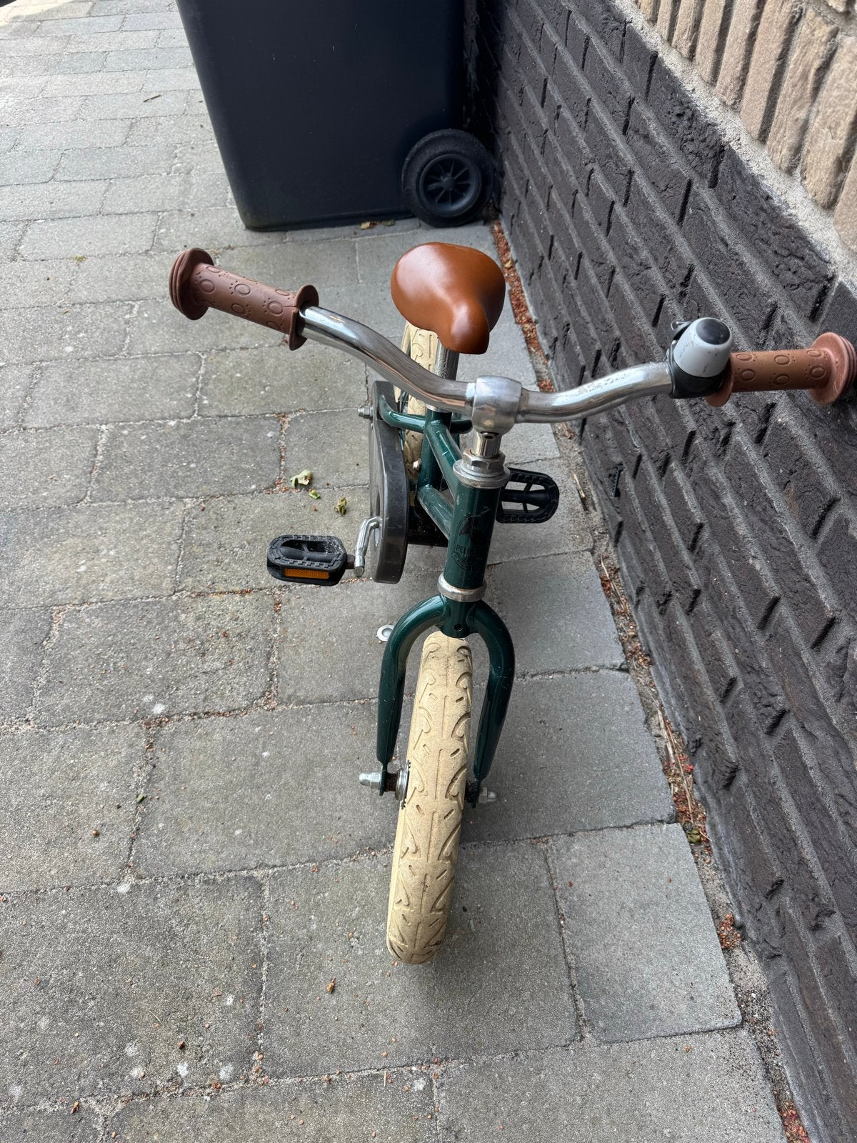 Pelikaan 2-in-1 Kinderfiets: Loopfiets & Trapfiets, Ophalen, Terugtraprem, Zijwieltjes, Gebruikt