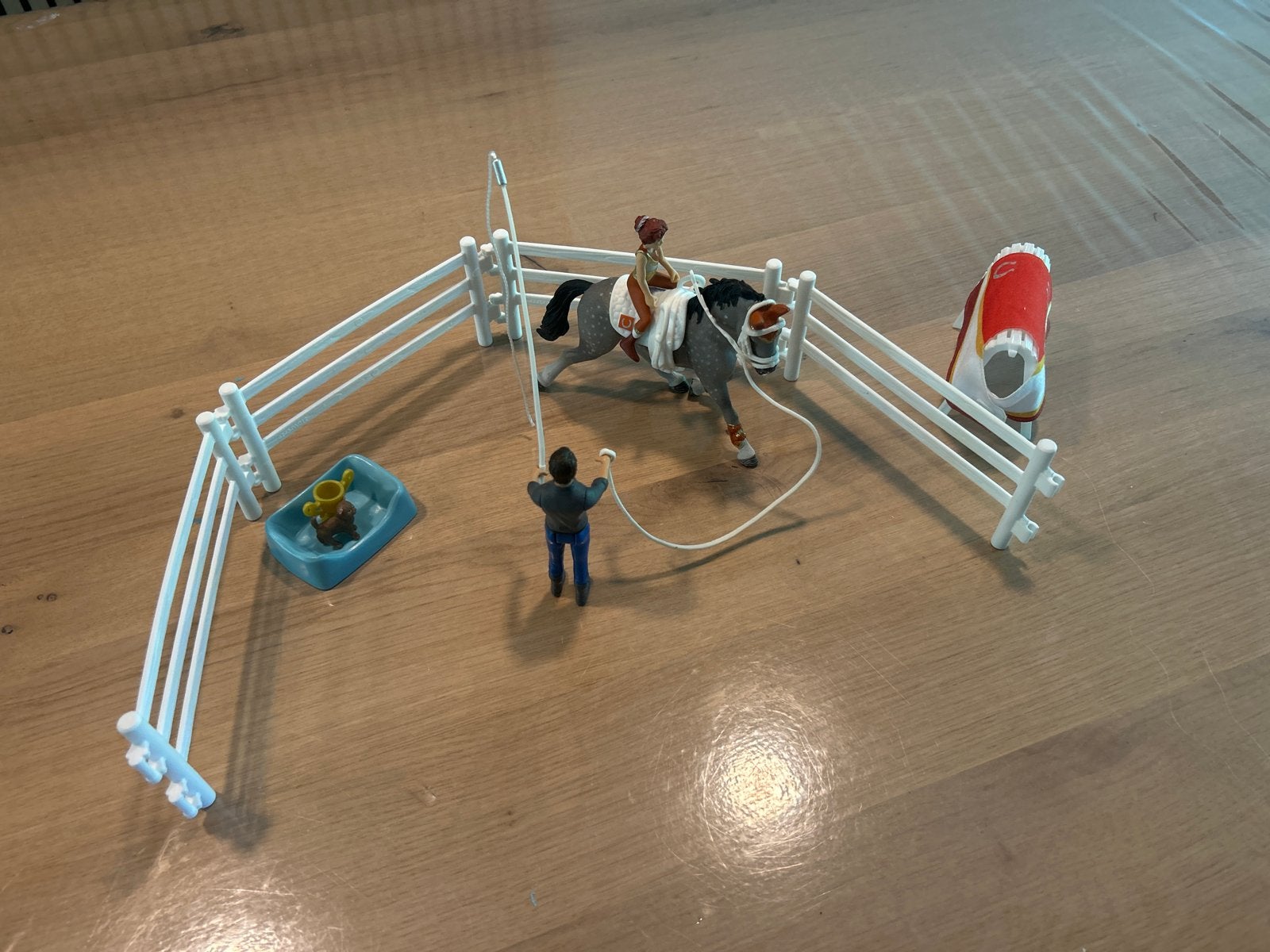 Schleich paardrijset met paard, ruiter en accessoires, Ophalen, Zo goed als nieuw, Jongen of Meisje