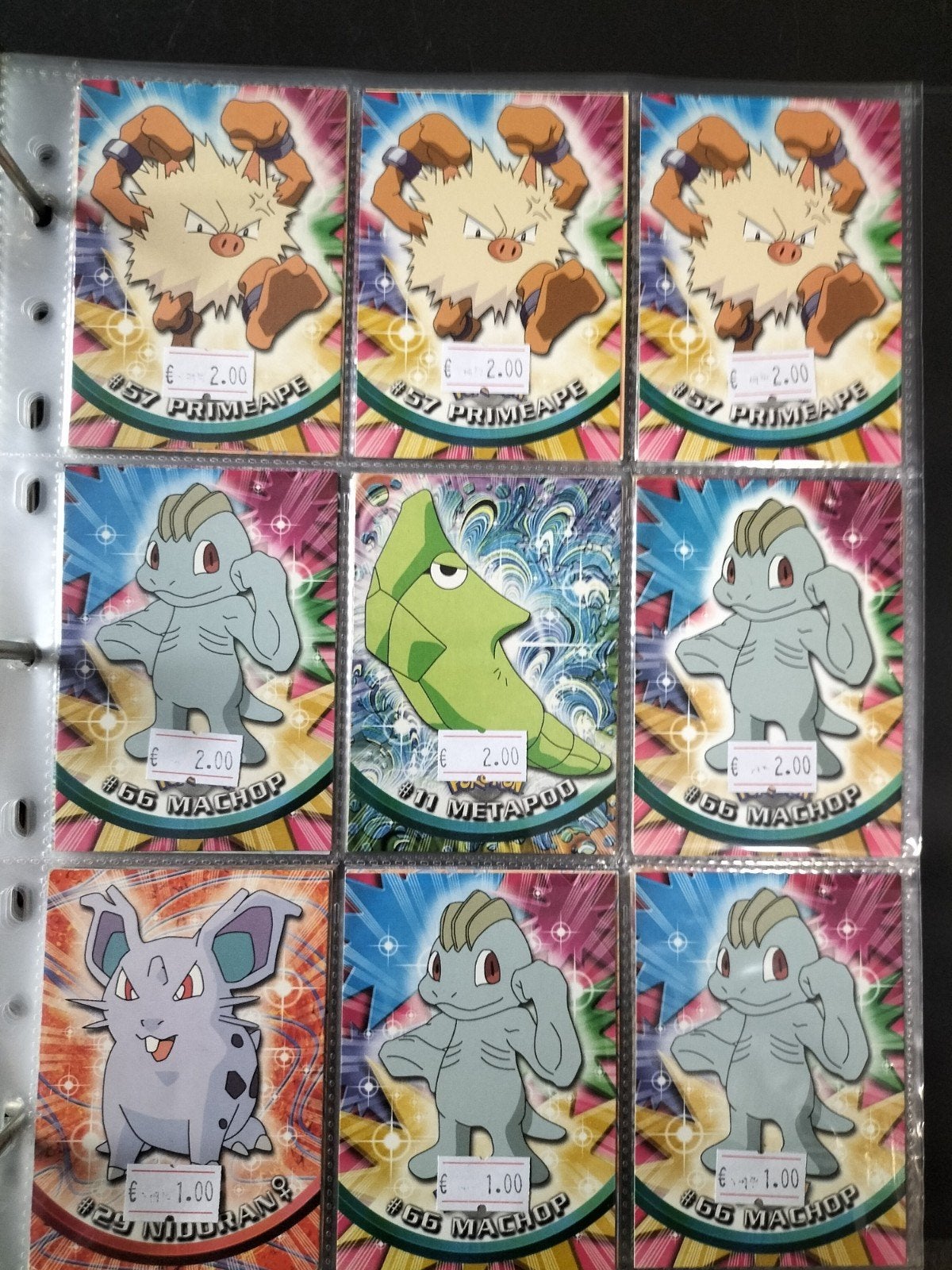Topps Pokémon kaarten, Ophalen of Verzenden, Zo goed als nieuw, Meerdere kaarten