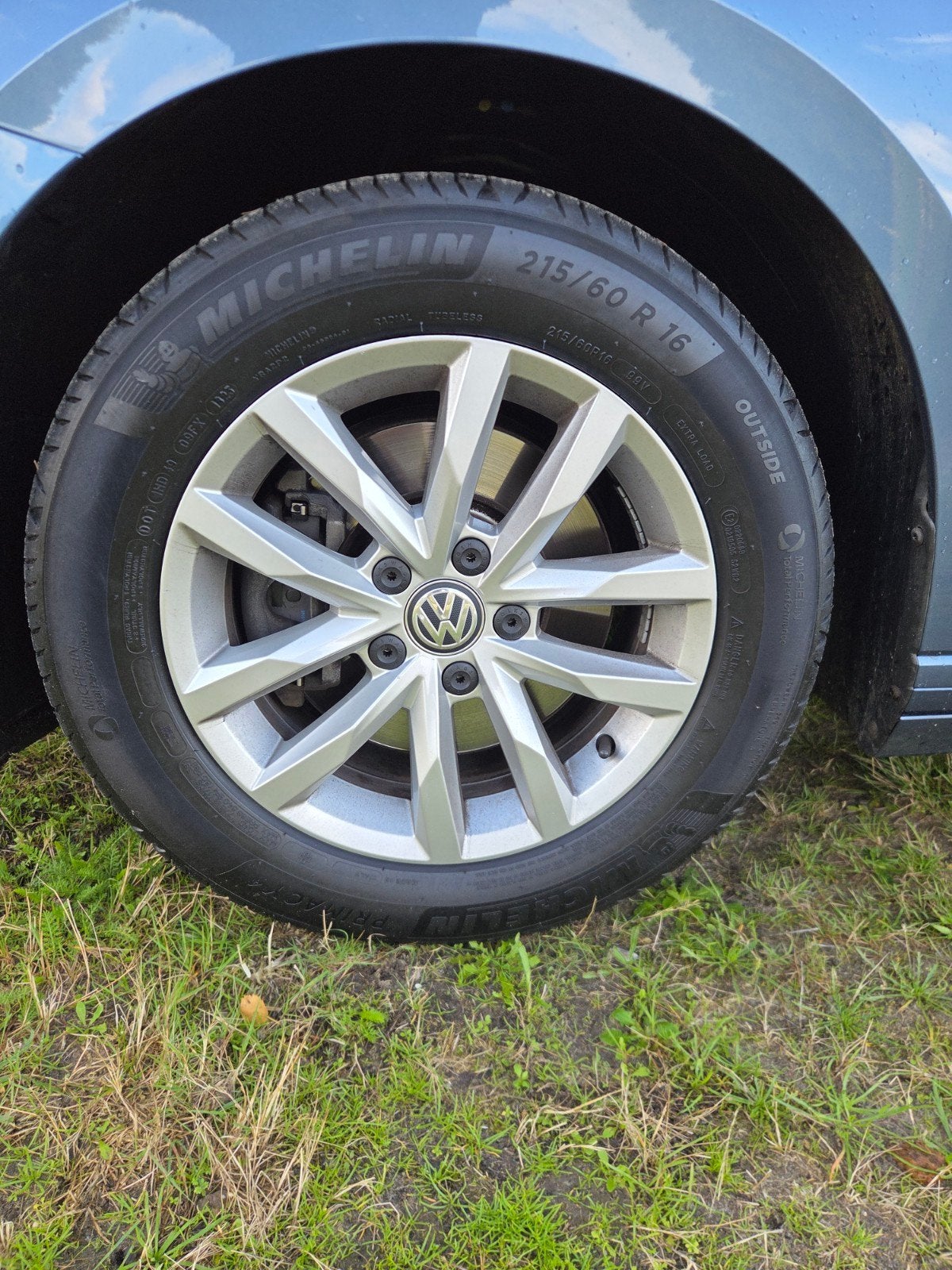 16 inch originele vw Velgen met Banden 5x112, Ophalen, Gebruikt