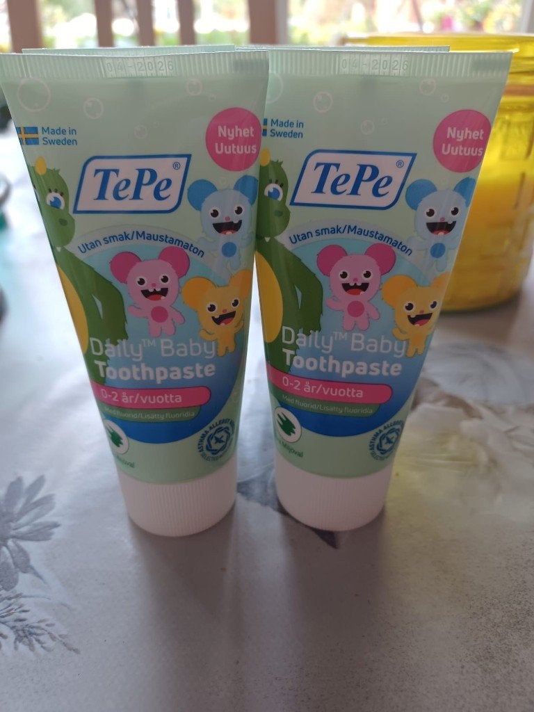 Partij van 6x TePe Daily Baby Tandpasta (0-2 jaar), Verzenden, Nieuw, Tandpasta