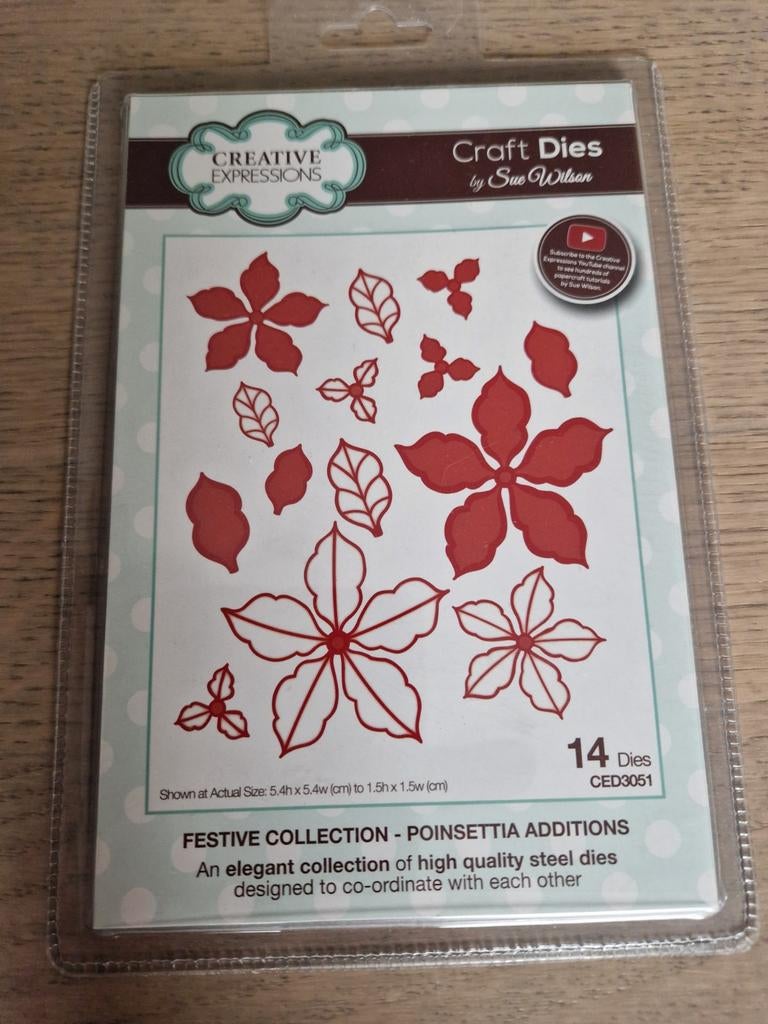 Creative Expressions Craft Dies CED3051 Poinsettia Additions, Ophalen of Verzenden, Nieuw