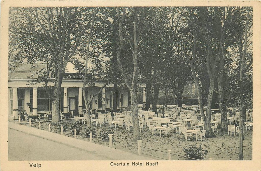 701-150-029 Velp Overtuin Hotel Naeff, Verzenden, Voor 1920, Gelderland