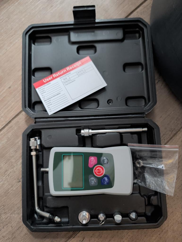Digitale Krachtmeter AMF-5 - Nieuw in Koffer, Ophalen of Verzenden, Nieuw, Overige meters