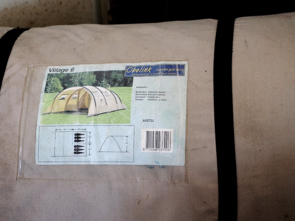 Obelink Village tent, Ophalen, Gebruikt, Tot en met 6