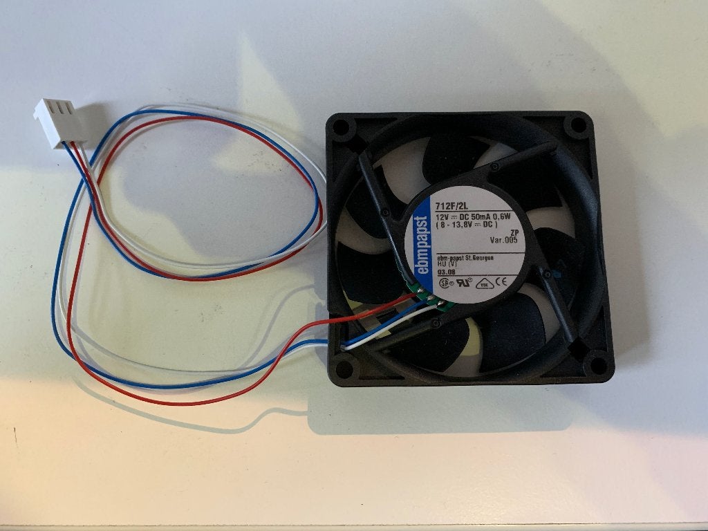 ebmpapst 712F 2L 70mm ventilator voor desktop, Ophalen of Verzenden, Gebruikt
