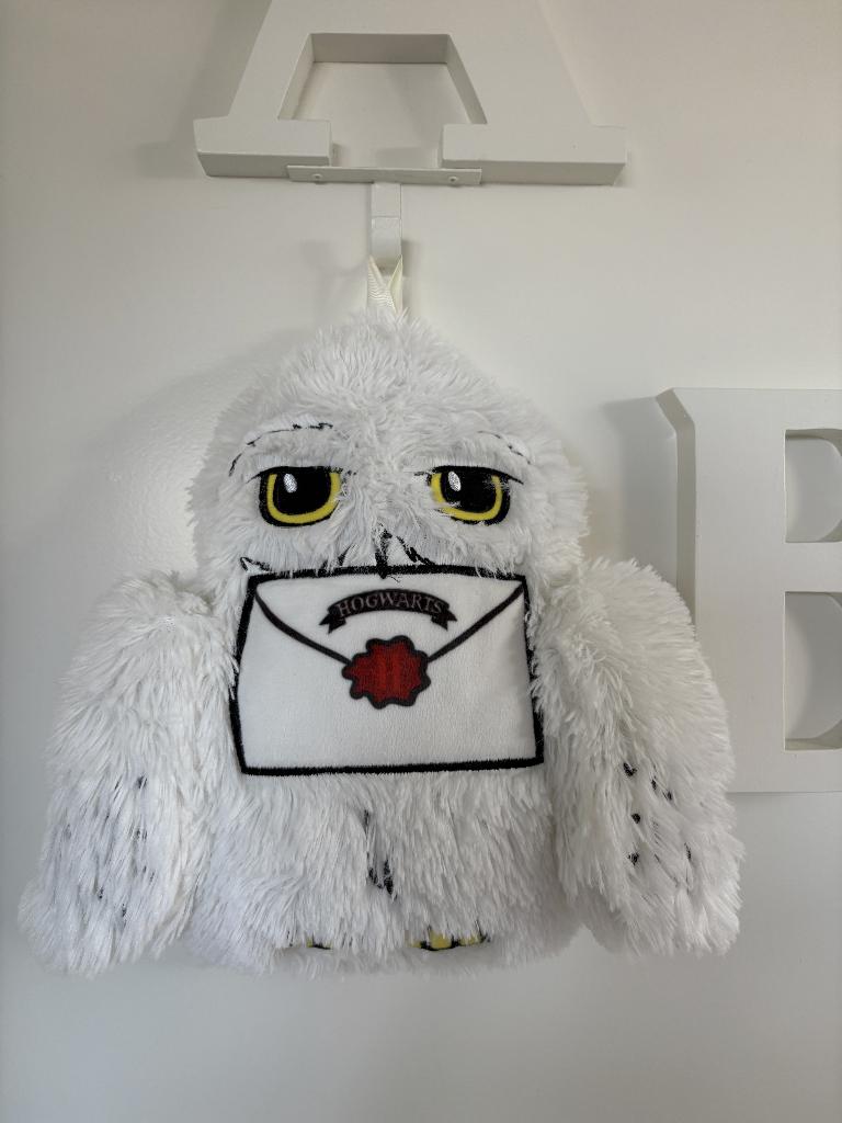 Harry Potter Uil Hedwig Knuffel-Zak voor Kruik, Ophalen of Verzenden, Zo goed als nieuw, Actiefiguurtje