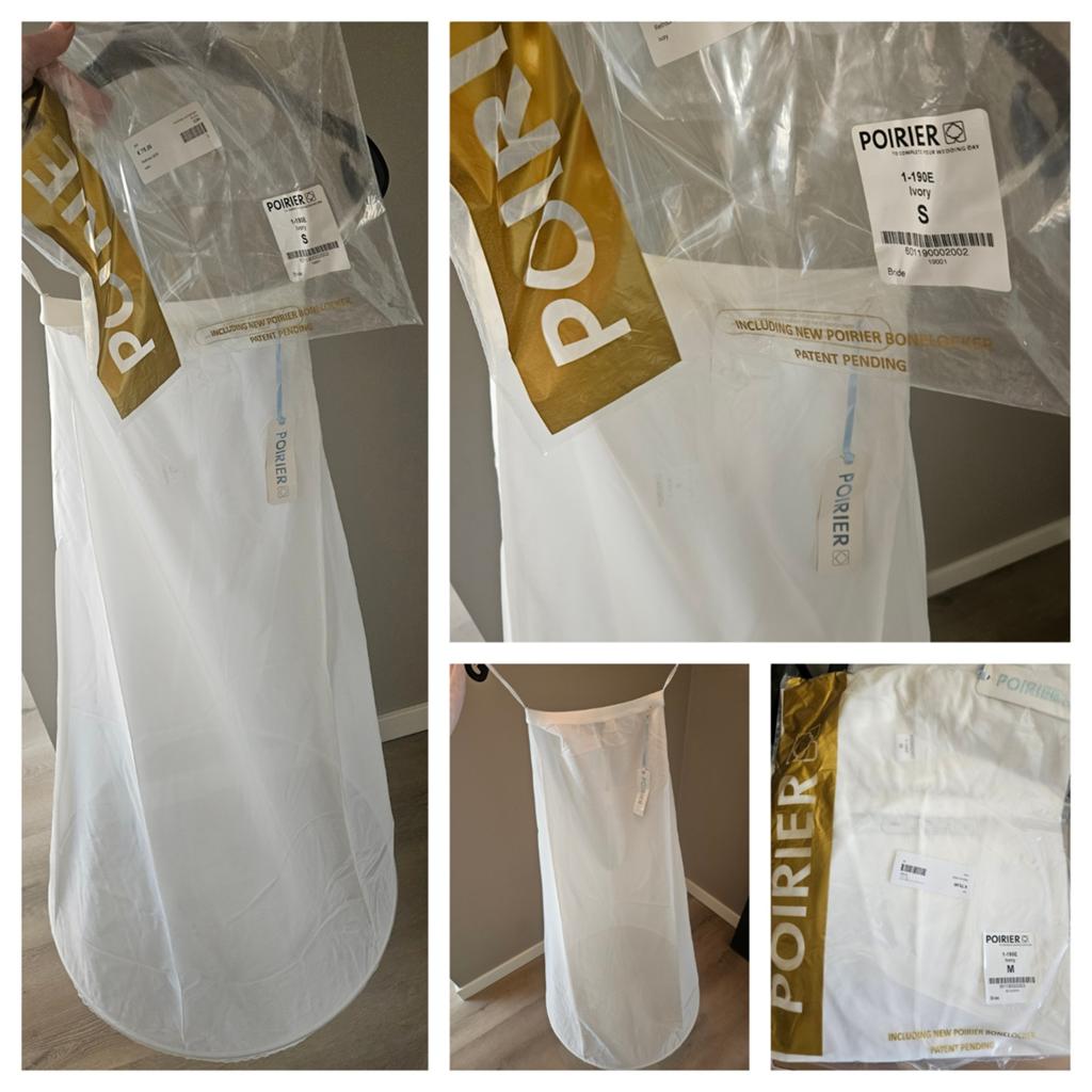 2 x petticoat onderrok poirier nieuw mt s en m ivory, Ophalen of Verzenden, Zo goed als nieuw, Wit, Accessoires