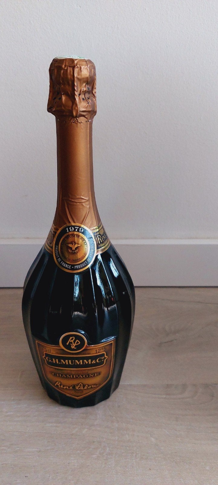 G.H. Mumm & Co Champagne René Lalou 1979, Ophalen of Verzenden, Zo goed als nieuw