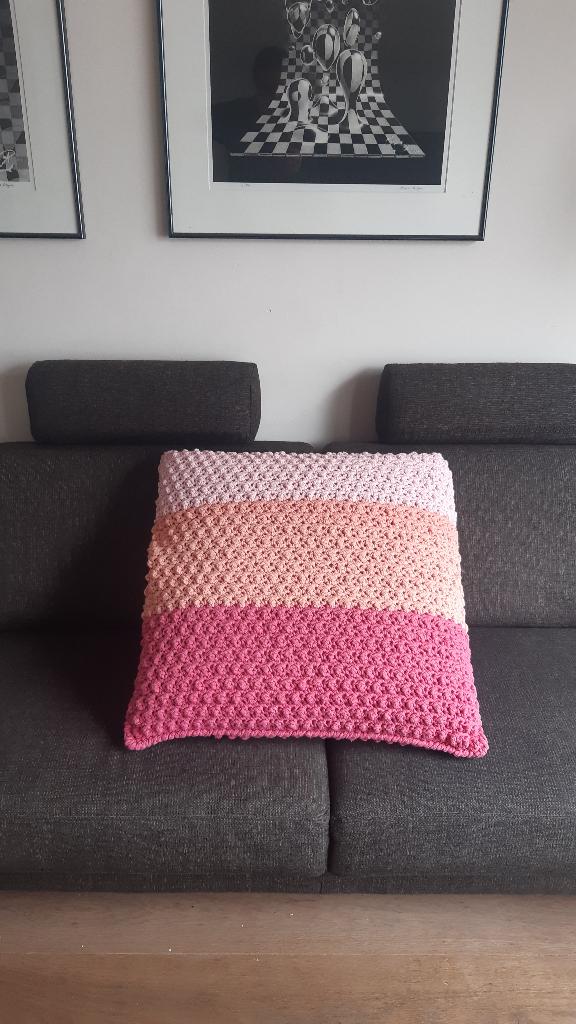 vloerkussen gehaakt stevig meidenkamer, Ophalen, Gebruikt, Vierkant