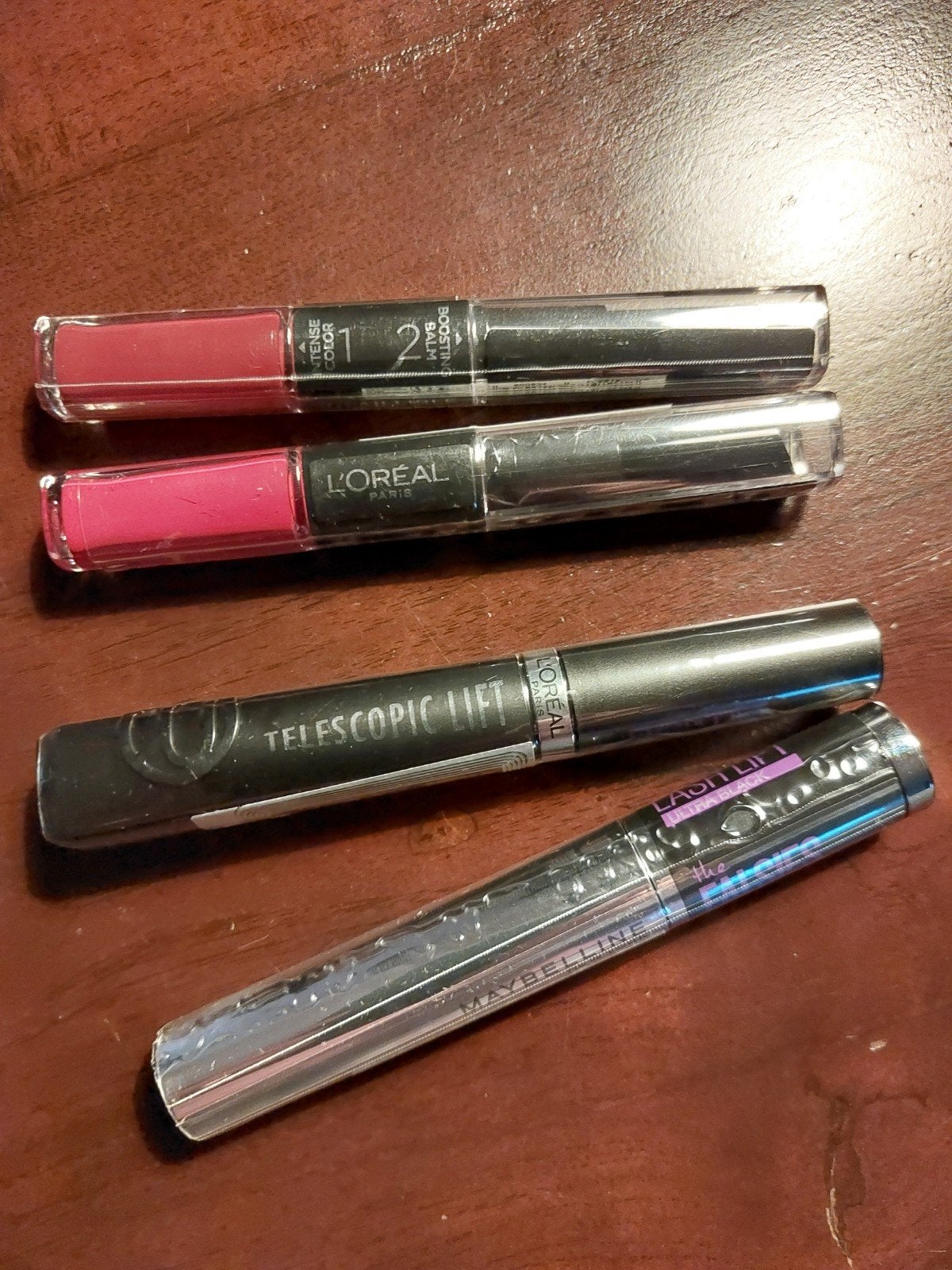 L'Oréal en Maybelline make-up set (4 stuks), Lippen, Nieuw, Ophalen of Verzenden, Make-up