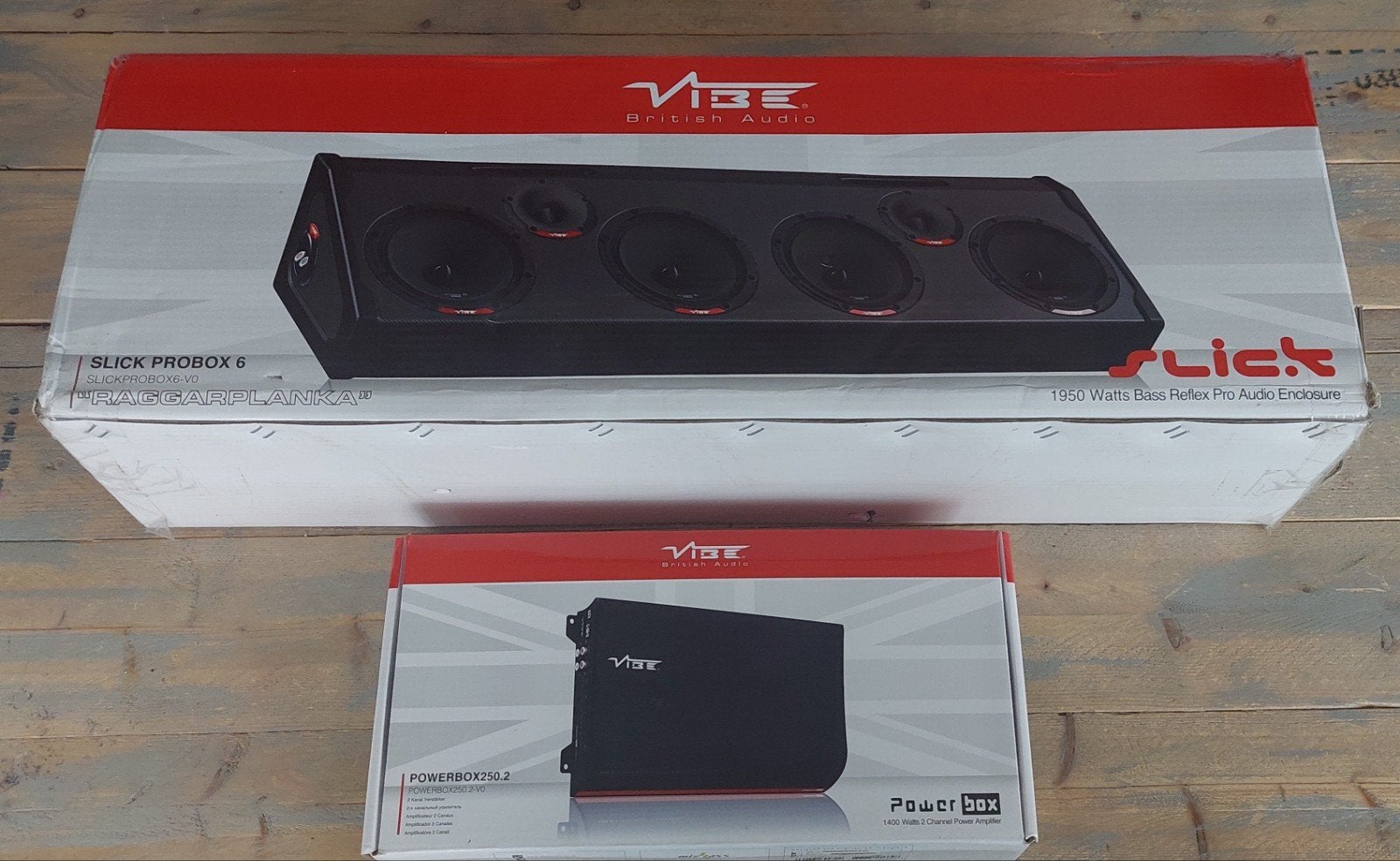 Vibe Slick Probox 6-v0 Raggerplanka + Vibe Powerbox 250.2-V0, Ophalen of Verzenden