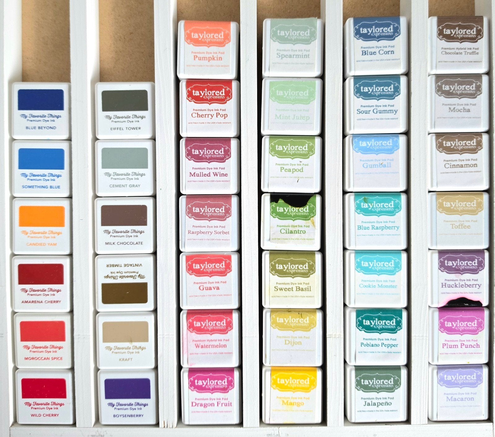 Grote collectie stempelinkt pads van o.a. Taylored Expressio, Gebruikt, Overige thema's, Meerkleurig, Ophalen of Verzenden
