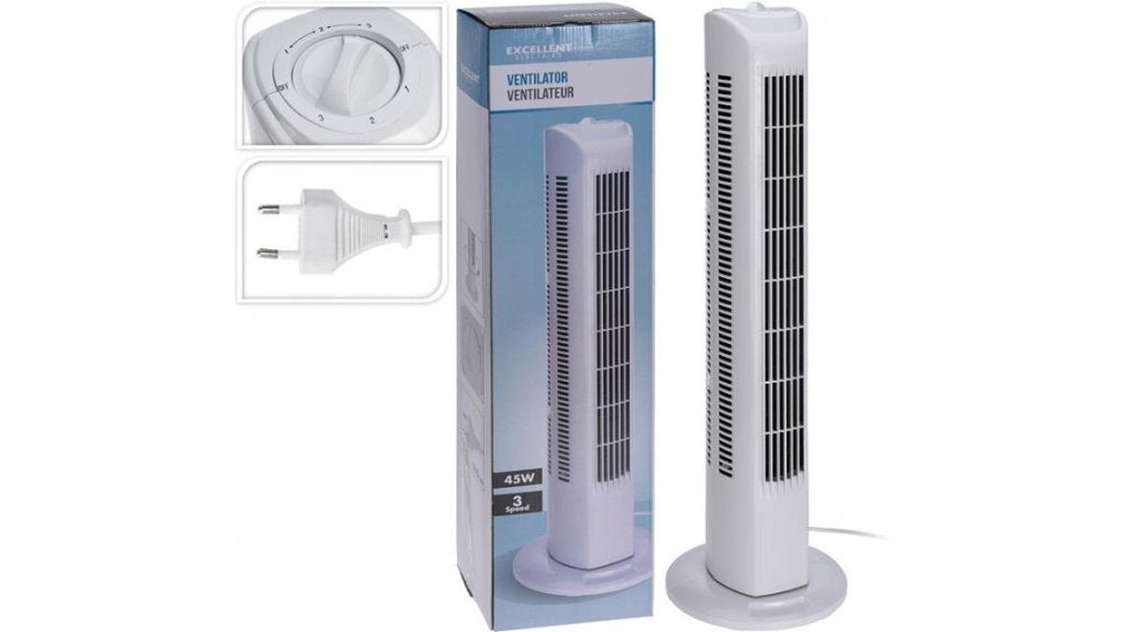 Ventilator (Toren) 45W , 80 cm, 3 snelheden NIEUWE!, Witgoed en Apparatuur, Airco's, Ophalen, Minder dan 60 m³, Nieuw, 3 snelheden of meer