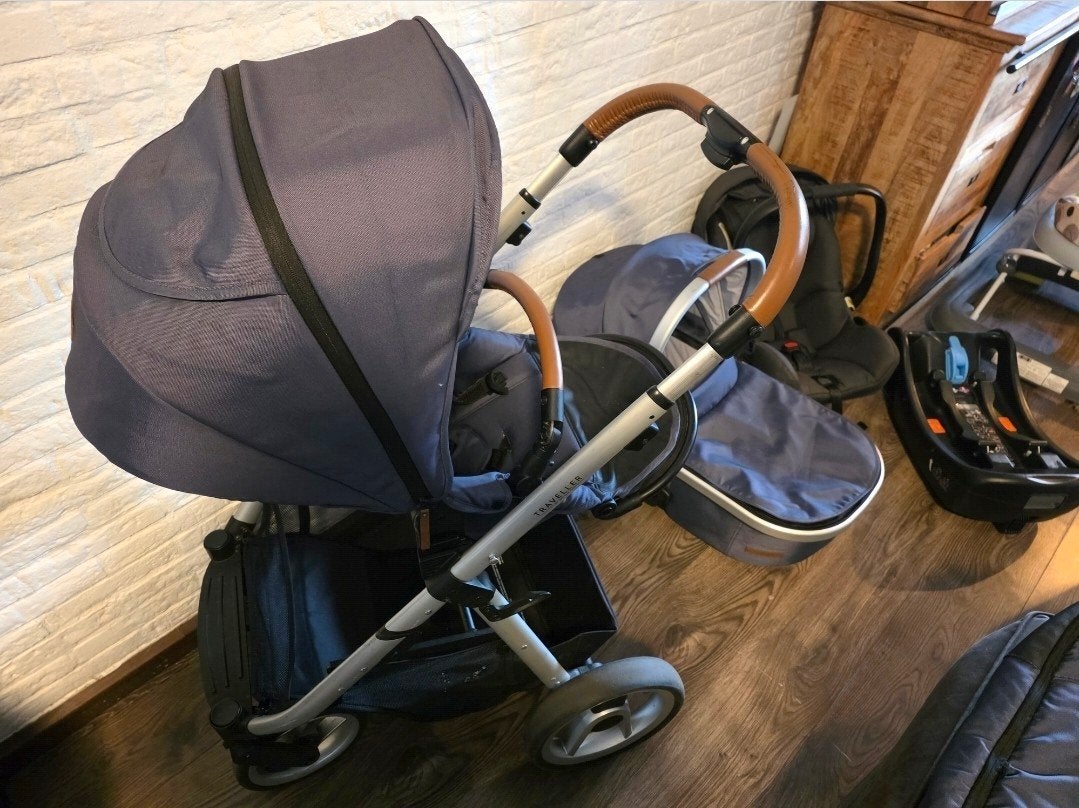 Complete kinderwagen met autostoel, isofix en accessoires, Gebruikt, Met autostoeltje, Combiwagen, Ophalen