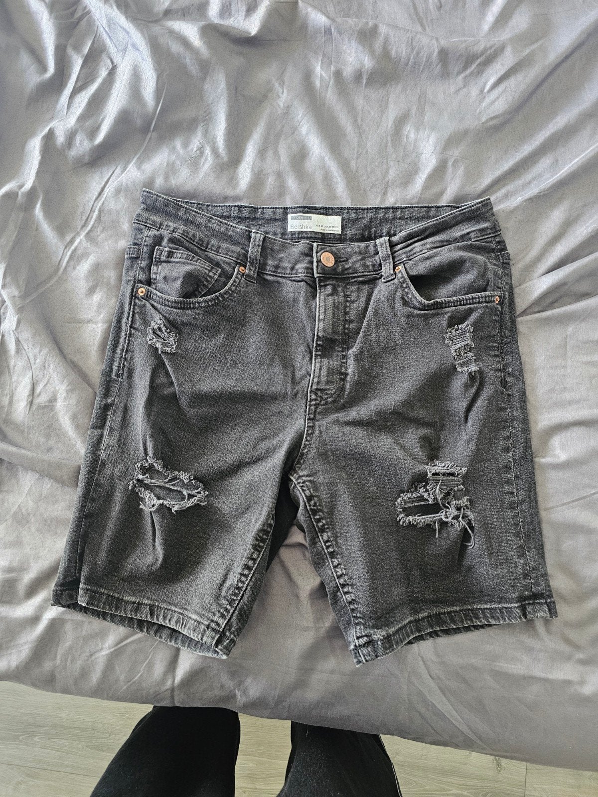 korte broek Bershka, Kleding | Dames, Zwart, W30 - W32 (confectie 38/40), Gedragen, Bershka