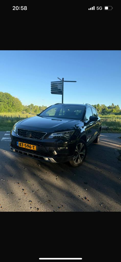 Seat Ateca 1.4 TSI 110KW DSG 2017 Zwart, Auto's, Seat, 4 cilinders, Ateca, Zwart, 1600 kg