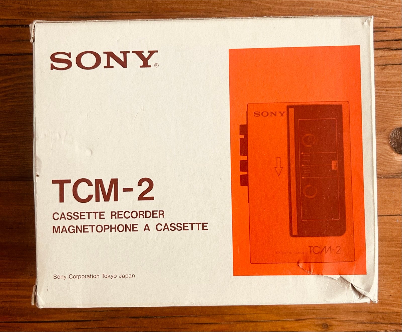 Sony TCM-2 Cassette Recorder - Vintage nieuw in doos, Ophalen of Verzenden, Sony
