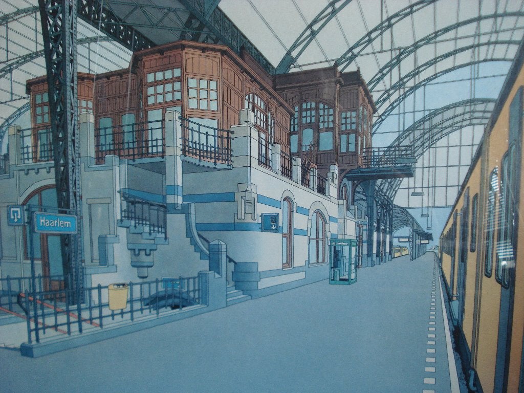 station Haarlem theo van de boogaard, Antiek en Kunst, Curiosa en Brocante, Ophalen