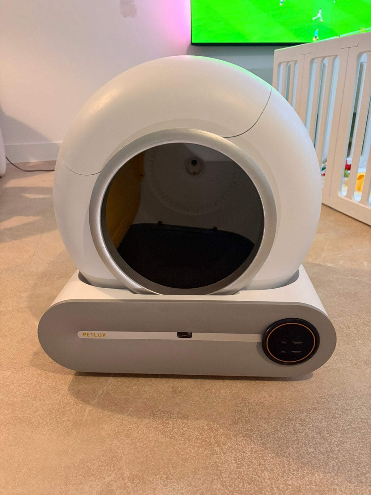 Automatische/zelfreinigende kattenbak Petlux, Ophalen, Zelfreinigend, Zo goed als nieuw, Open