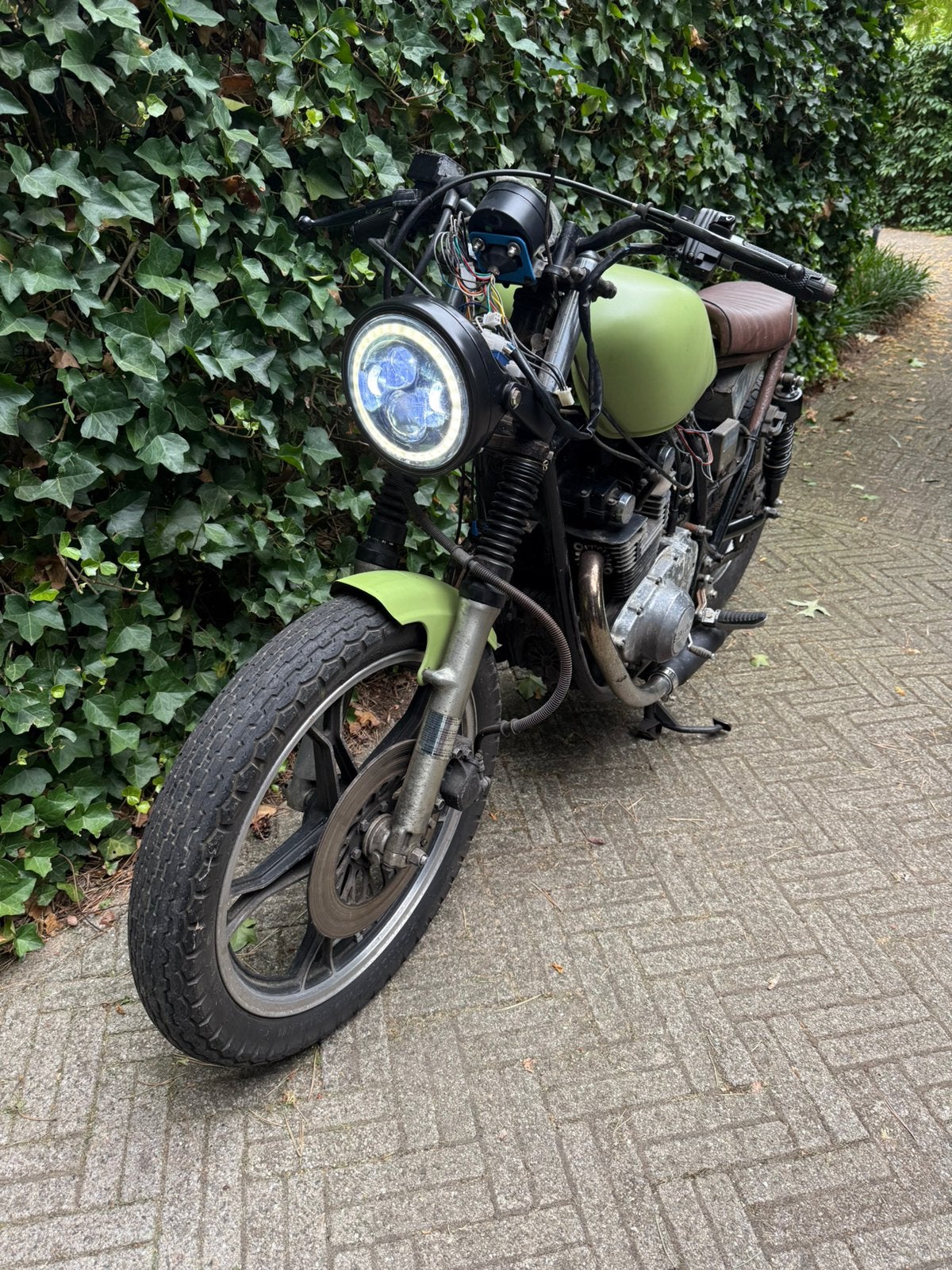 Suzuki gs450 cafe racer, Motoren, Ophalen, Gebruikt