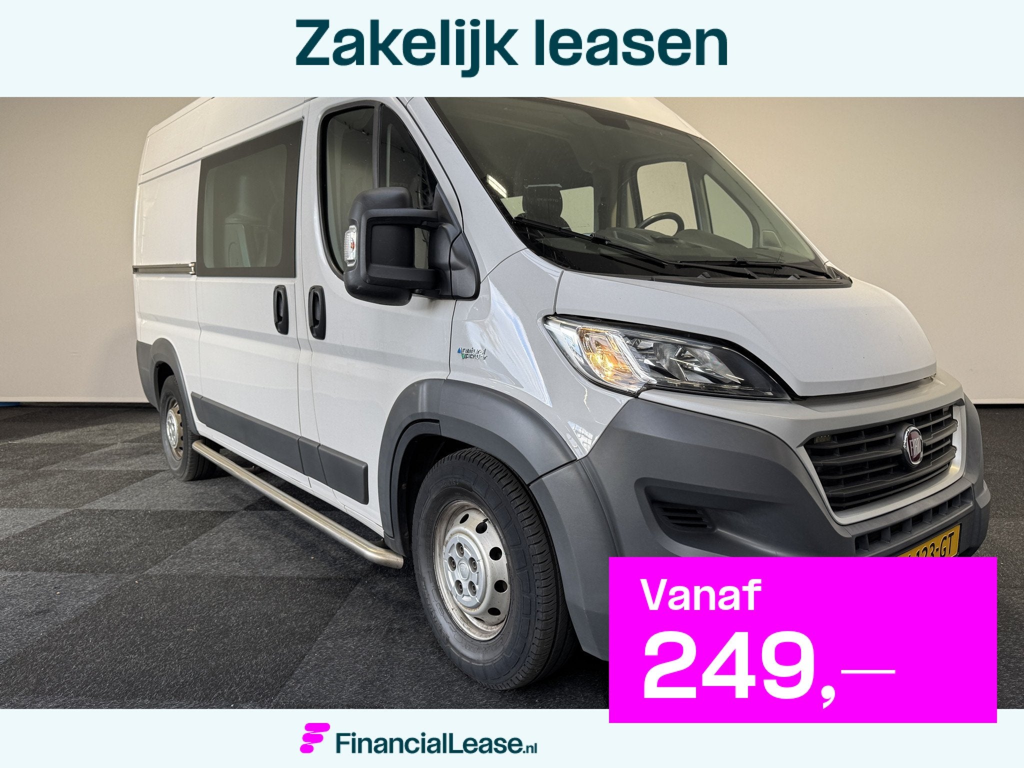 Fiat Ducato FIAT Ducato Maxi LH2 35 3.0 CNG/ benzine Dubbel, Voorwielaandrijving, 2430 kg, 136 pk, Gebruikt