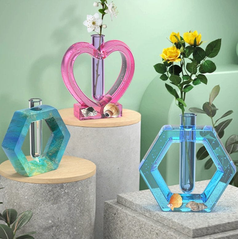 Bloemenvaas Epoxy Mal Epoxyhars Hars Gietvorm Gieten Vaas, Hobby en Vrije tijd, Knutselen, Verzenden, Nieuw, Knutselmateriaal