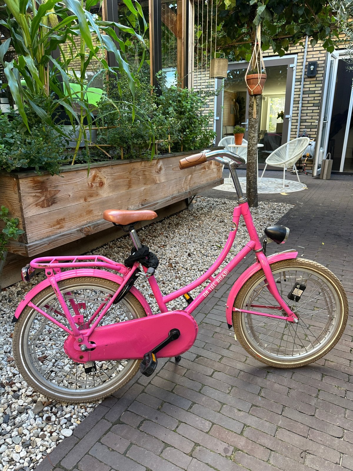 Roze Stadsfiets 'On the Road' (HEMA) 20 inch., Ophalen, Gebruikt, 20 inch