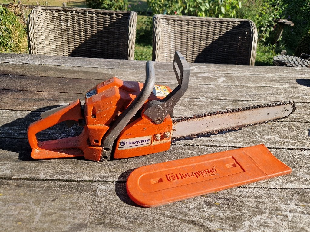 Kettingzaag Husqvarna, Tuin en Terras, Hand-tuingereedschap, Ophalen, Gebruikt, Overige soorten, Husqvarna