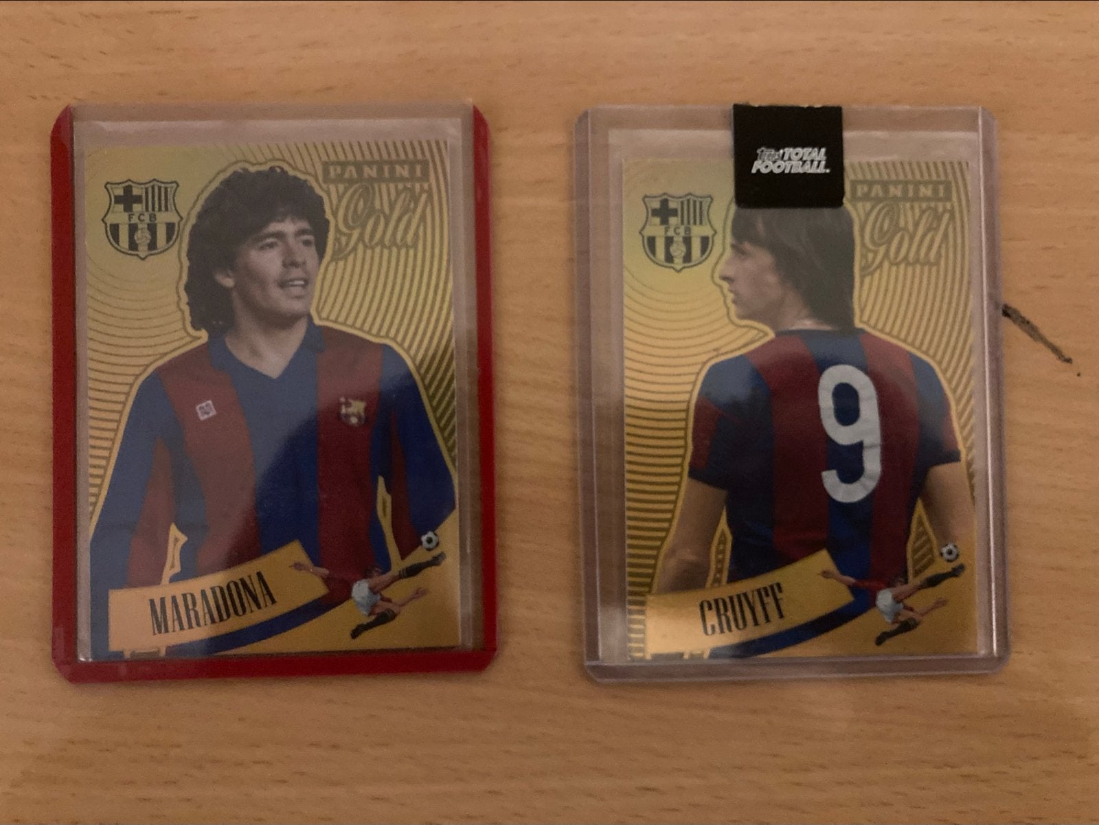 Panini Gold Maradona & Cruyff FC Barcelona Voetbalkaarten, Verzenden, Nieuw, Buitenlandse clubs, Spelerskaart