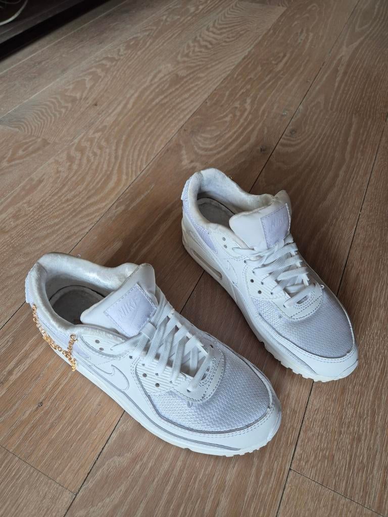 Nike Air Max 90 sneakers met ketting, Wit, Nike, Ophalen of Verzenden, Sneakers of Gympen