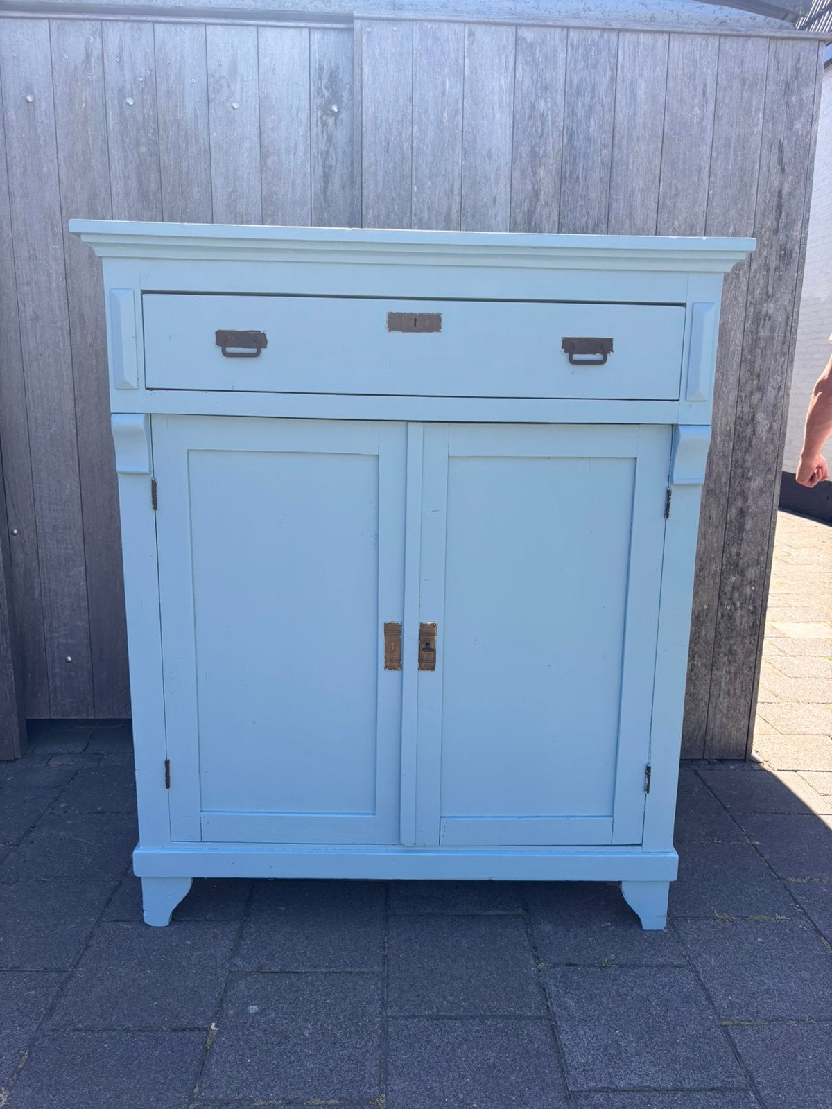 Prachtige Farrow & Ball Vintagekast, Ophalen, Gebruikt, Kast, 50 tot 70 cm