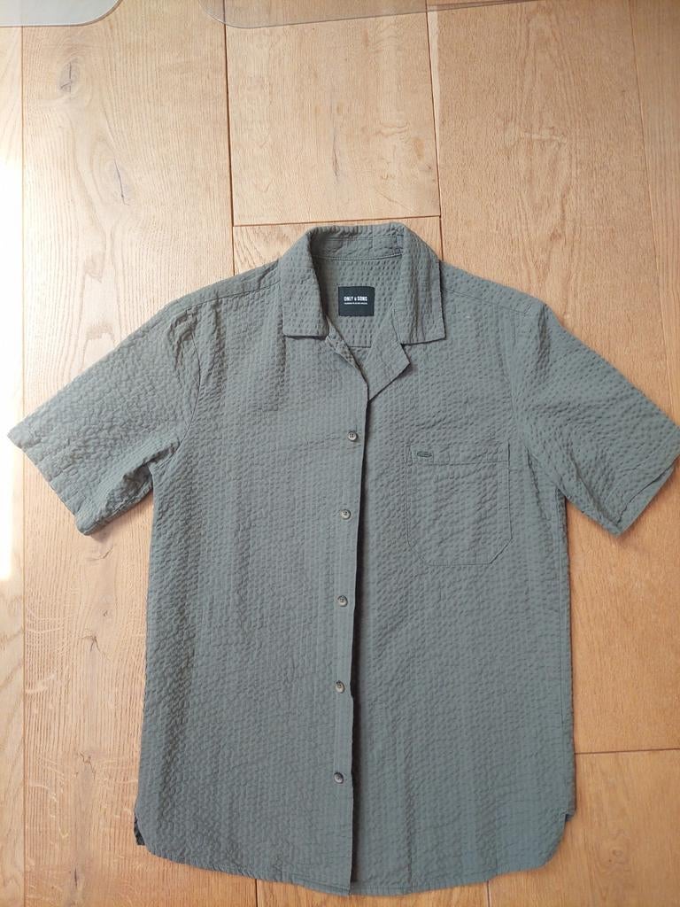 Only & Sons overhemd maat M, Zo goed als nieuw, Groen, Only & Sons, Halswijdte 39/40 (M)