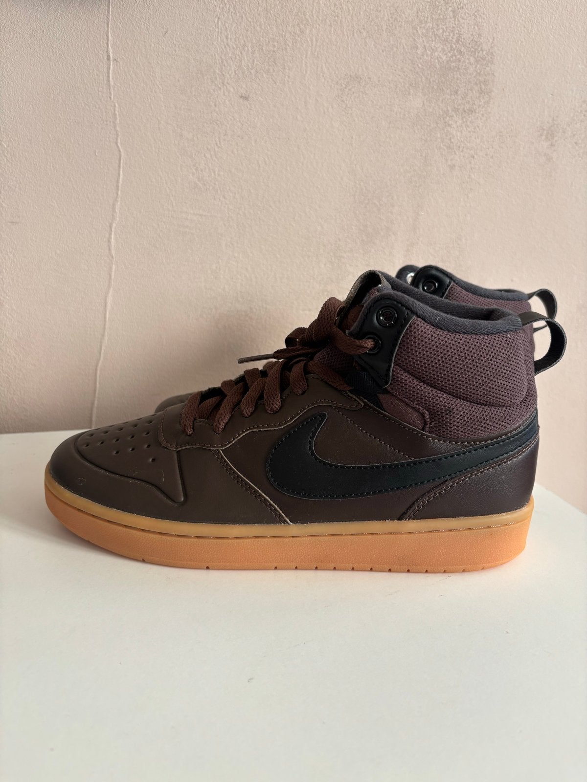Nike Court Borough Mid 2 - Bruin - Maat 39, Bruin, Ophalen of Verzenden, Sneakers of Gympen, Zo goed als nieuw