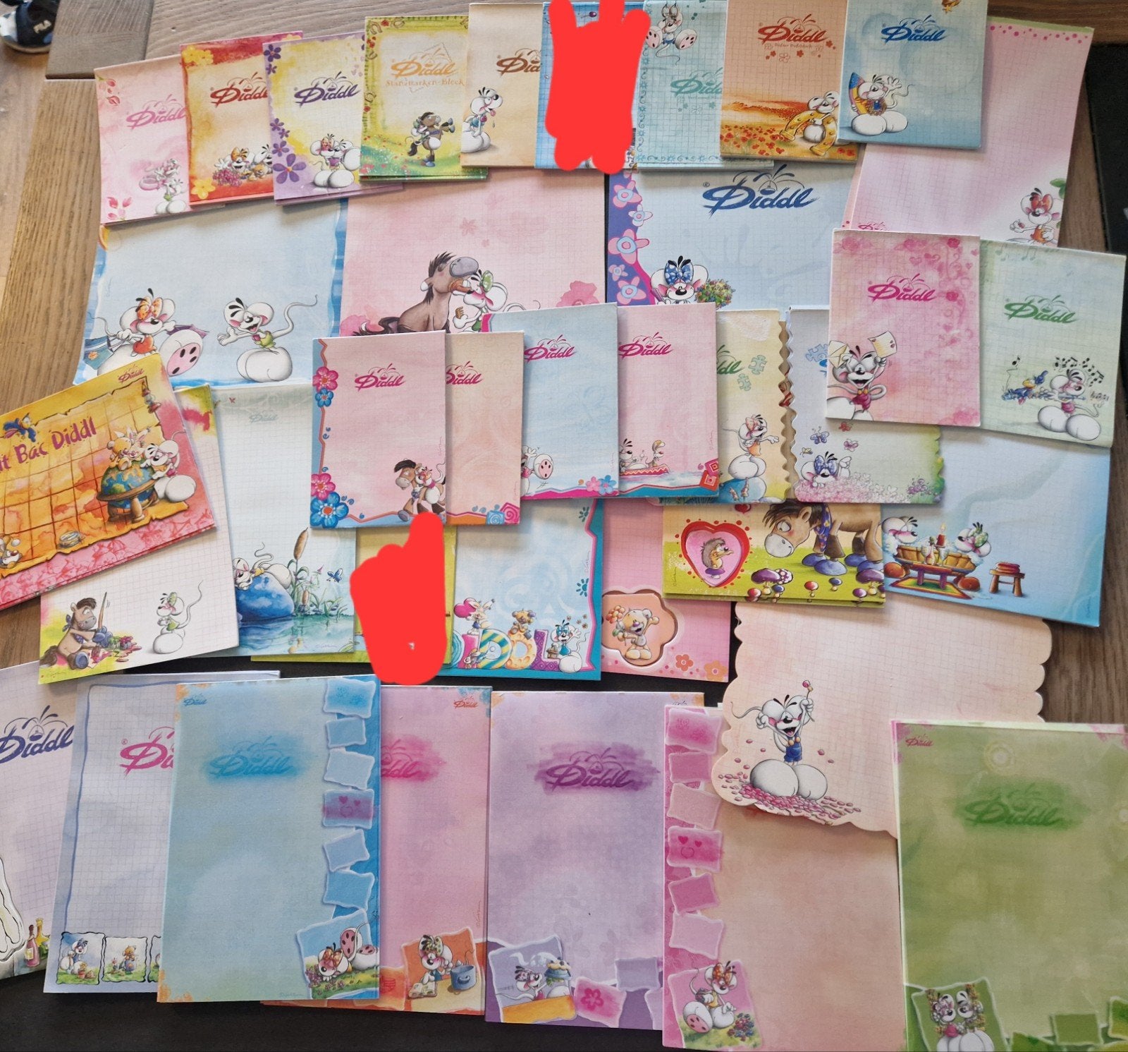 Set van 35 verschillende Diddl blaadjes, Verzamelen, Diddl, Ophalen of Verzenden, Diddl, Zo goed als nieuw, Papier, Kaart of Schrift