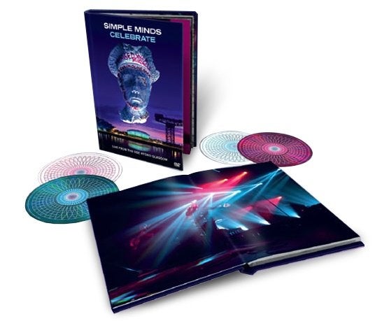 2Dvd+2Cd Box Simple Minds Celebrate Live2013 GESIGNEERD ZGAN, Gesigneerd, Boxset, Pop, Ophalen of Verzenden