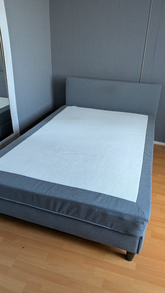 Bed (boxspring + bodem) - 200x140, Ophalen, Gebruikt, Tweepersoons, 140 cm