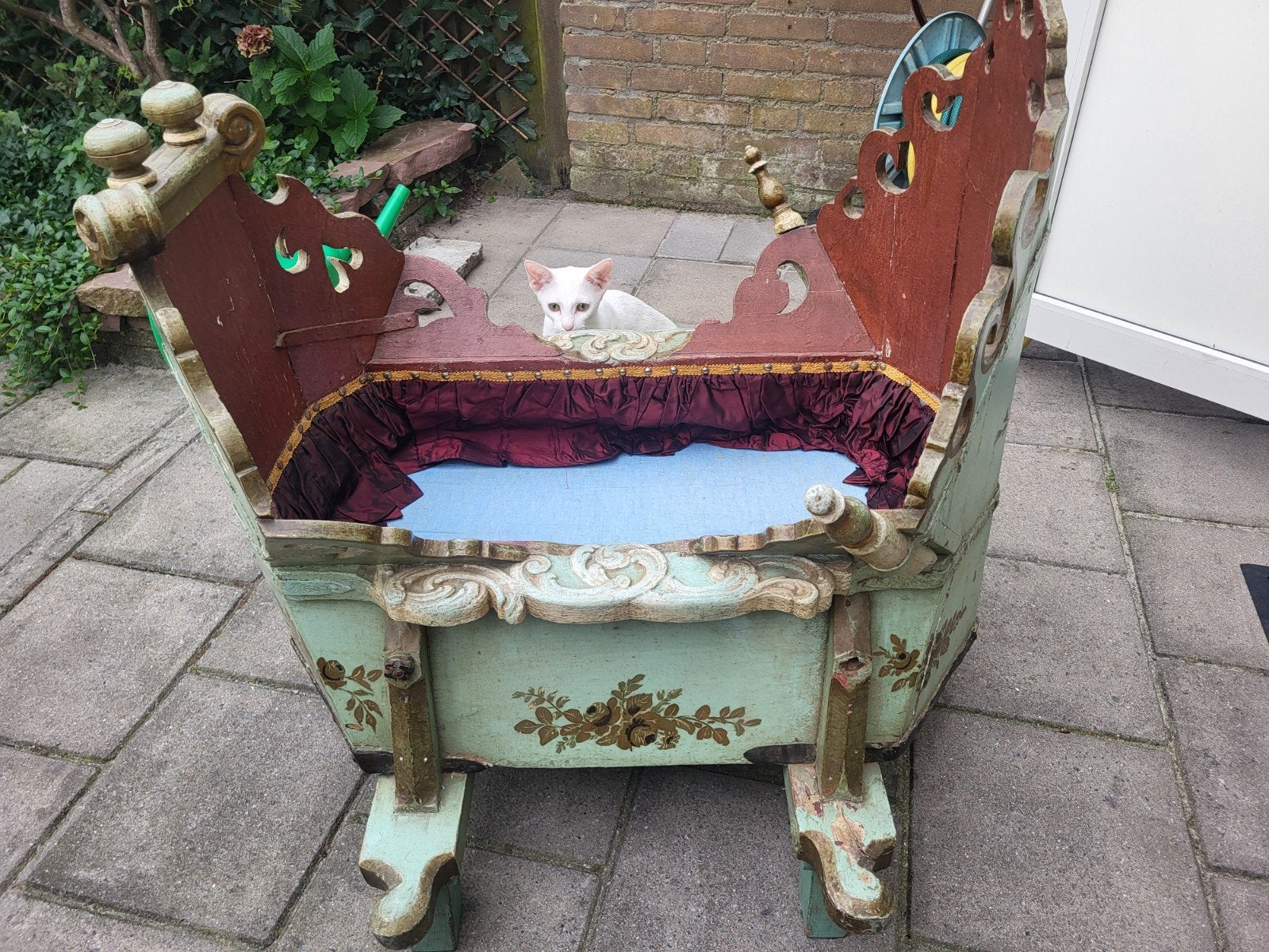 Antiek Hindelooper Ledikantje - 17e/18e Eeuw, Antiek en Kunst, Ophalen